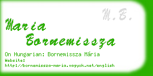 maria bornemissza business card